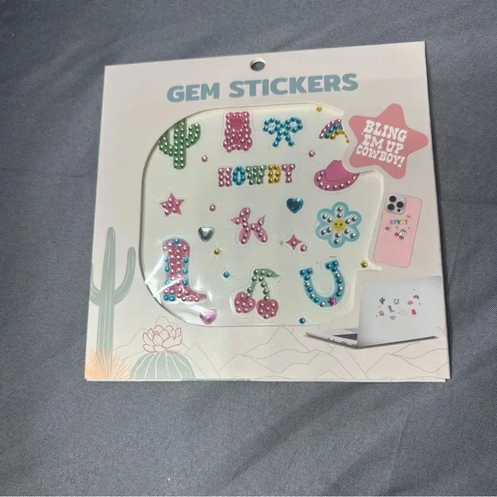 New Pink Western-Themed Stationery Set 4 pc New Cactus Notepad Set NWT